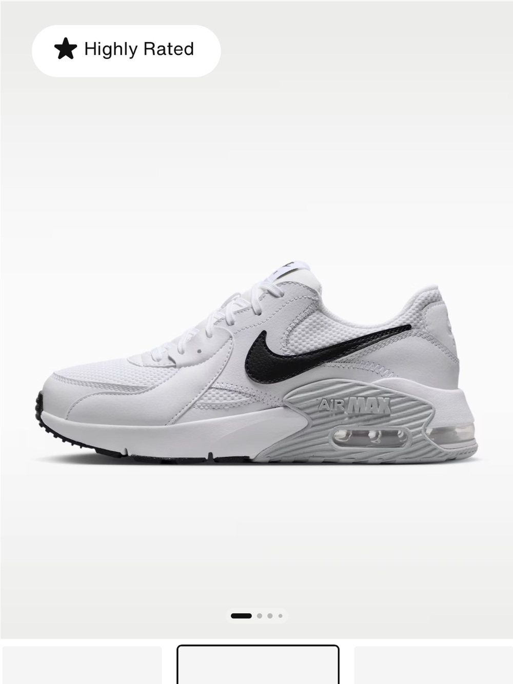 Nike White and Black Air Max Runner